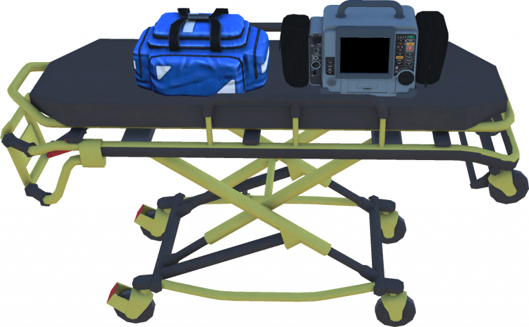 Stretcher With Equipment